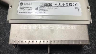 GE RIC5-9-D Ultrasound Transducer / Probe *Mfd 2020* (Untested) **SN 253736KR3** - 5