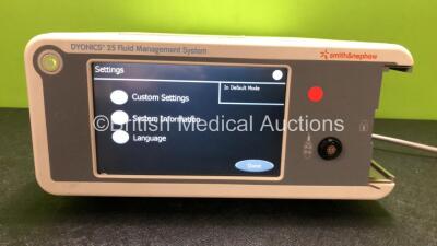 Smith & Nephew Dyonics 25 Fluid Management System (Powers Up with Missing Cassette-See Photos) - 3