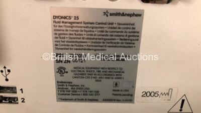 Smith & Nephew Dyonics 25 Fluid Management System (Powers Up with Missing Cassette-See Photos) - 5