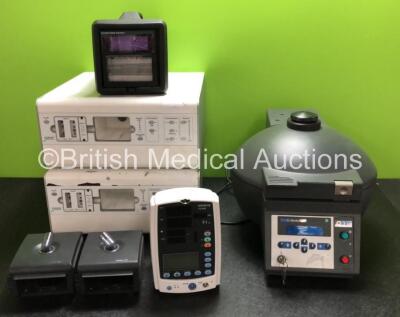 Mixed Lot Including 2 x SafeAir Smoke Evacuators (1 x Damaged Casing - See Photos) 1 x Ai Qualitek Q710 Leak Detector, 1 x Eurotherm Chessell Chart Recorder, 2 x Respironics System One Humidifiers, 1 x Mindray VS-800 Patient Monitor (Spares and Repairs) 1