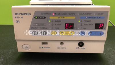 Olympus PSD-30 Electrosurgical Unit with Olympus Footswitch (Powers Up with Error) - 3