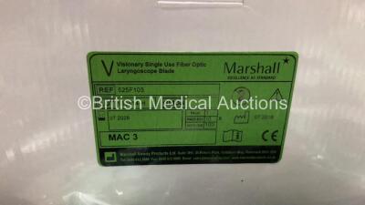 Large Quantity of Marshall MAC 3 and MAC 4 Laryngoscope Blades and Handles - 5