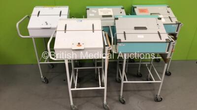 5 x Bristol Maid Drug Trolleys