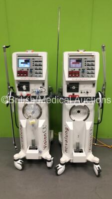 2 x Novalung Vision a High Frequency Ventilator with Hoses (Both Power Up) *SN 00112, 00160*