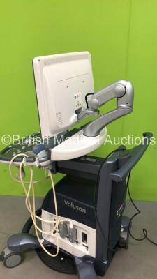 GE Voluson S8 Flat Screen Ultrasound Scanner Ref 5451540 Software Version 12.0.0 *Mfd Oct 2013* (Powers Up) with 2 x Transducer/Probes (AB2-7-RS * Mfd Oct 2013* Slight Head Damage / RIC5-9W-RS *Mfd 07-2015*) and Sony Digital Graphic Printer UP-D8971 *23 - 14