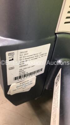 GE Voluson S8 Flat Screen Ultrasound Scanner Ref 5451540 Software Version 12.0.0 *Mfd Oct 2013* (Powers Up) with 2 x Transducer/Probes (AB2-7-RS * Mfd Oct 2013* Slight Head Damage / RIC5-9W-RS *Mfd 07-2015*) and Sony Digital Graphic Printer UP-D8971 *23 - 15