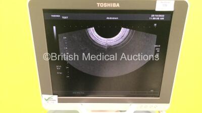 Toshiba Xario SSA-680A Flat Screen Ultrasound Scanner *S/N LGM1255620* **Mfd 2012** with 2 x Transducers / Probes (PVT-681MV *Mfd 2015* and PVT-375BT *Mfd 2012*) and Sony UP-D897 Digital Graphic Printer (Powers Up) ***IR711*** - 9