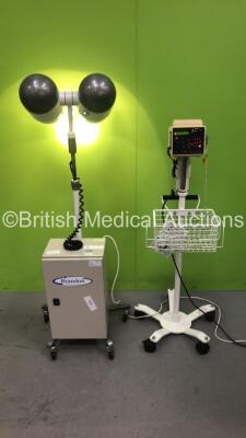 1 x Criticare SpO2/ComfortCuff Monitor on Stand with Sensor (Powers Up) and 1 x Brandon Medical BME100F Lamp (Powers Up) *203111618 / 12897/1*