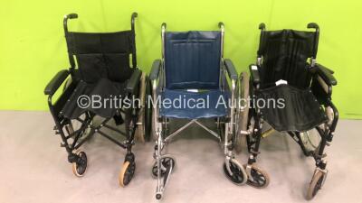 2 x DMA and 1 x Invacare Wheelchairs (only 1 x Foot Attachment and Flat Tyres)