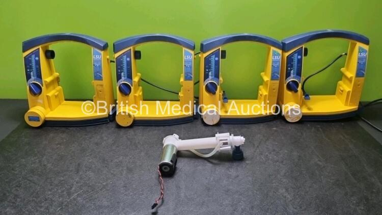 4 x Laerdal LSU Suction Units (All Power Up with Some Casing Damage - See Photos)