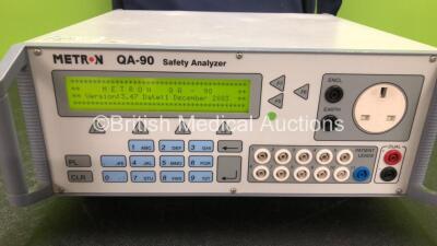 Metron QA-90 Safety Analyzer Boot Software Version 2.0 / Version 3.47 with Power Supply in Carry Case (Powers Up) *SN 10141* - 3