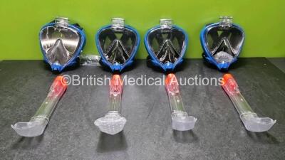 Job Lot of Approximately 100 Typhoon Snorkels Ref.MF66-MF662912 (Unused and Boxed, 4 in Photo, Approximately 100 in Total)