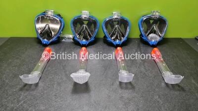 Job Lot of Approximately 100 Typhoon Snorkels Ref.MF66-MF662912 (Unused and Boxed, 4 in Photo, Approximately 100 in Total)