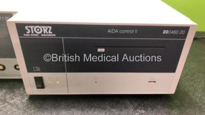 Job Lot Including 1 x Karl Storz 207111 20 SCB Unidrive GYN Console (Powers Up) with Karl Storz 20012630 Footswitch and 1 x Karl Storz Endoskope 200460 20 Aida Control II Unit (Powers Up) - 3