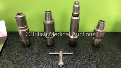 Job Lot Including 1 x deSoutter KDX-600 Sagittal Saw Handpiece, 1 x deSoutter MDX-610 Drill/Reamer Handpiece, 1 x deSoutter WX-600 Wire Driver, 1 x deSoutter RX-600 AO Reamer Attachment, 1 x deSoutter RX-600 Hudson / Zimmer Reamer Attachment, 1 x deSoutte - 4