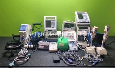 Mixed Lot Including 1 x Lamp Tech Lunar Ref- MHTi-01 LED Surgical Headlamp, 3 x Baxter Colleague CXE Infusion Pumps, 1 x Nutricia Flocare Infinity Pump, 1 x Pari Junior Boy N Nebulizer, 1 x Casmed 740 Patient Monitor, 2 x Ortho BioVue Systems Dispenser P