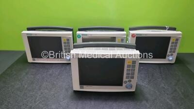 4 x Siemens SC 7000 ENG Patient Monitors (All Untested, Damage to Casing on All Monitors - See Photos)