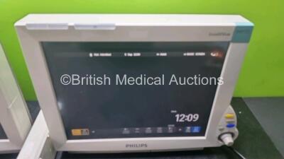 Job Lot Including 1 x Philips IntelliVue MP70 Monitor,1 x Philips IntelliVue Cardiac MP70 Monitor (Both Power Up) Software Revision *K.21.61 / J.10.50* 1 x IntelliVue X2 Handheld Patient Monitor (No Power, Damage to Casing - See Photos ) and 1 x Philips M - 3