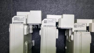 Job Lot 2 x Philips IntelliVue MP50 Patient Monitors (Both Power Up, Damage to Casing and Module Clip. Scratches on Screen - See Photos) 2 x Philips M3001A Multiparameter Modules with Press, Temp, NBP, SpO2 and ECG/Resp Options 1 x Multiparameter Module w - 6