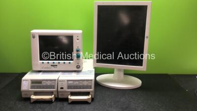 Mixed Lot Including 1 x Sony UP-21MD Colour Video Printer, (Powers Up)1 x Sony UP-20 Colour Video Printer (Powers Up) 1 x CardioQ Patient Monitor and 1 x GE CDA19 Monitor (Powers Up)