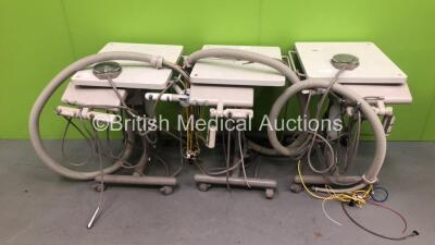 3 x Adec Dental Dental Delivery Units (All Damaged-See Photos)