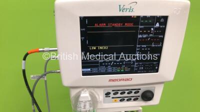 Veris Medrad Injector Revision 3.2 with Power and Accessories on Stand (Powers Up) - 2