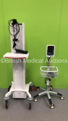 Mixed Lot Including 1 x Pentax Medical Stand with Transformer (Powers Up) 1 x Mindray VS-800 Patient Monitor on Stand (Powers Up with Damaged Light-See Photo) *SN L36067, BY-1B133975*