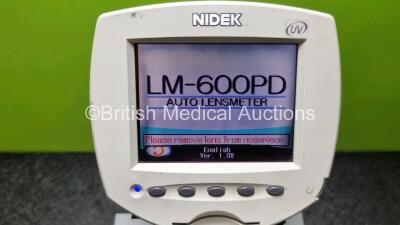 Nidek LM-600PD Auto Lensmeter Version 1.08 *Mfd 2103* (Powers Up) - 2