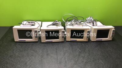 4 x Fresenius Crit Line III Monitors with SPO2 Finger Sensors (All Unable to Power Test Due No Power Supply - 1 x Cracked Surround - See Pictures)