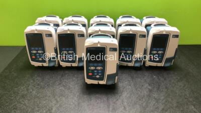 12 x Carefusion Alaris GP Guardrails Plus Infusion Pumps (All Power Up with Error - See Pictures) *S/N 800601582 / 470016200 / 470016020 / 470018356 / 1400154992 / 47018028 / 470016033 / 470016308 / 470018212 / 47114*