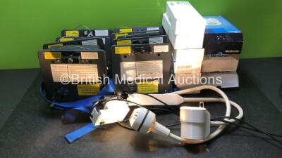 Mixed Lot Including 8 x Toughbook Docking Stations, 1 x Heine HL5000 Patient Examination Lamp (Powers Up with Good Bulb), 1 x Luxo Patient Examination Lamp (Powers Up with Good Bulb), 6 x Lucas Connector BS Air and 3 x Medtronic MyCareLink Units