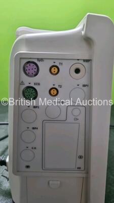 Mindray IPM-9800 Patient Monitor Including ECG, NIBP, SpO2, T1, T2 and Printer Options (Powers Up) * SN DM-090032 - 3