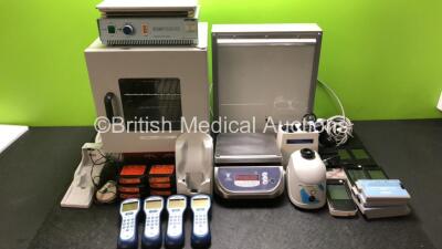 Mixed Lot Including 2 x i-stat Charging Docking Stations, Jencons Stuart Scientific Hotplate 2, GenLab Mini/18/SS/VIS, 3 x Abbott Freestyle Precision Pro Scanners, 1 x Charging Station, 1 x Digi DS-673SS Weighing Scales, 1 x Pro-Lab Bench Mixer, 4 x Phili