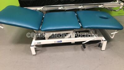 1 x Arjohuntleigh Lifeguard Hydraulic Patient Trolley and 1 x Medi Plinth Hydraulic Patient Couch / Trolley (Tested Working) - 2