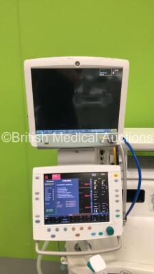 GE Datex-Ohmeda Aisys Anaesthesia Machine Software Version 08.01 with GE Carescape B650 Monitor, Bellows and Hoses (Powers Up) *S/N ANAR00214* - 2