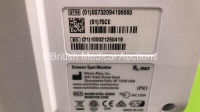 3 x Welch Allyn Connex SPOT Monitors on Stands (All Power Up) *SN 100021260419 / 100044262118 / 100021120419* - 5