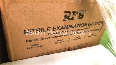 Large Quantity of Consumables on Pallet Including LMA Laryngeal Mask Airway, CareFusion Alaris MFX2298 and Examination Gloves - 4