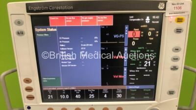 GE Datex Ohmeda Engstrom CS Ventilator Software Version 7.01 Running Hours 41209 (Powers Up) *CBC501061* - 4