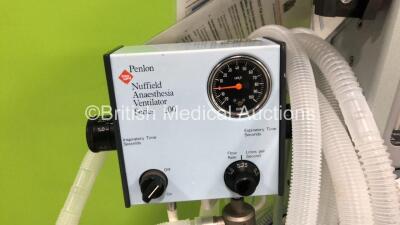 Blease Genius 2 Induction Anaesthesia Machine with InterMed Penlon Nuffield Anaesthesia Ventilator Series 200,Ventilator, Datex Ohmeda Isotec 5 Vaporiser, Valve and Hoses *GENI-000224* - 3