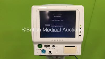 1 x Welch Allyn Vital Signs Monitor on Stand with Power Supply (Powers Up) and 1 x Fukuda Denshi Dynascope DS-7100 Monitor on Stand (Powers Up with Faulty Touch Screen) - 2