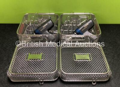 2 x Synthes 530.715 Battery Reciprocator II Handpieces in Trays