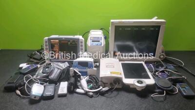 Mixed Lot Including 1 x GE Dash 2500 Patient Monitor Including ECG SpO2 and NIBP Options (Powers Up, Damage to Casing - See Photo) 1 x Aircraft Medical McGrath Mac Portable Video Laryngoscope with 6 x Batteries (Powers Up), 1 Philips IntelliVue MP70 Pati