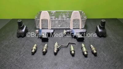 Job Lot Including 1 x Synthes Battery Oscillator Handpiece 2, 1 x Synthes Battery Reamer / Drill 2 Handpiece, 1 x Synthes Ream Ref 530.780 Attachment, 1 x Synthes Ream MOD Trinkle REF 530.783 Attachment, 1 x Synthes Ream Hudson Ref 530.782 Attachment, 1 x