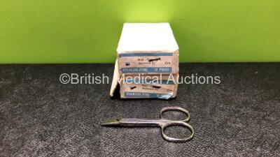 2 x Boxes of 12 Nail Cuticle Scissors 3.5 Inch (24 in Total) *Excellent Condition - Like New* **Stock Photo**