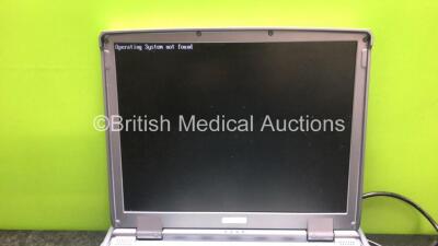 GE Logiq e Portable Ultrasound Scanner *Mfd - April 2010* with 1 x GE 4C-RS Ultrasound Transducer / Probe *Mfd - May 2010* and Power Supply (Powers Up, HDD Removed) *145654WX5* **IR717** - 2