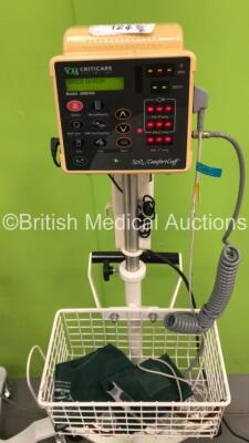 1 x Welch Allyn Vital Signs Monitor with Power Supply on Stand, 1 x CSI SpO2 Comfort Cuff with Power Supply on Stand with Lead (Both Power Up) and 1 x Exergen Temporal Scanner - 2