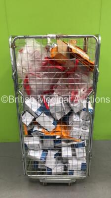 Cage of Consumables Including Face Masks, Clinell Spill Wipes and Face Shields (Cage Not Included)