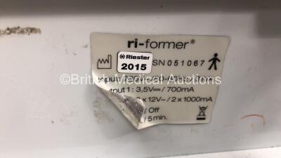 1 x Mortara ECG Trolley with Mortara AMxxSeries Cable and 1 x Riester ri-former Ophthalmic Unit on Trolley - 5