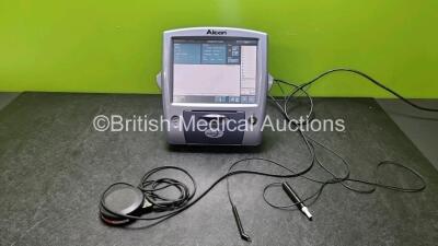 Alcon OcuScan RXP Touchscreen Ophthalmic Ultrasound System Version 1.15 with 2 x Transducers / Probes, Footswitch, User Manual and Printer Options (Powers Up)