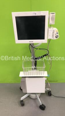 Philips Ref M8033-60071 Monitor with 1 x Philips M8008A Module On Stand (Powers Up) *C*